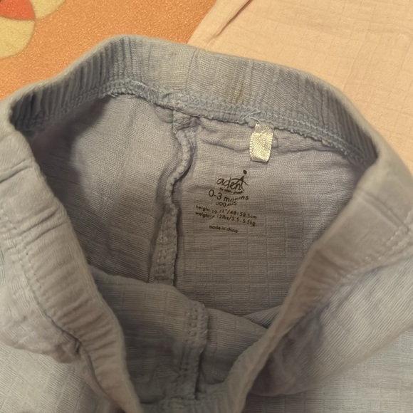 Lot of 3 Aden & Anais muslin pants, 0-3 month - Picture 4 of 5